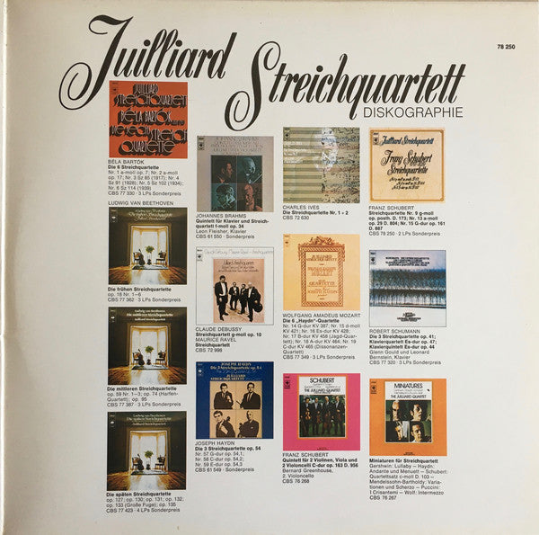 Juilliard String Quartet, Franz Schubert : Streichquartette Nr. 9 G-moll Op. Posth. D 173 / Nr. 13 A-moll Op. 29, D 804 / Nr. 15 G-dur Op. 161 D 887 (2xLP, Gat)