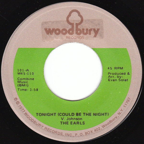 The Earls : Tonight (Could Be The Night) / Meditation (7", Single)