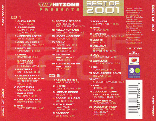 Various : TMF Hitzone Presents Best Of 2001 (2xCD, Comp)