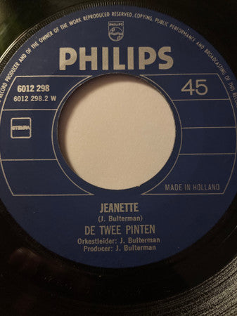 De Twee Pinten : Jeanette (7", Single)