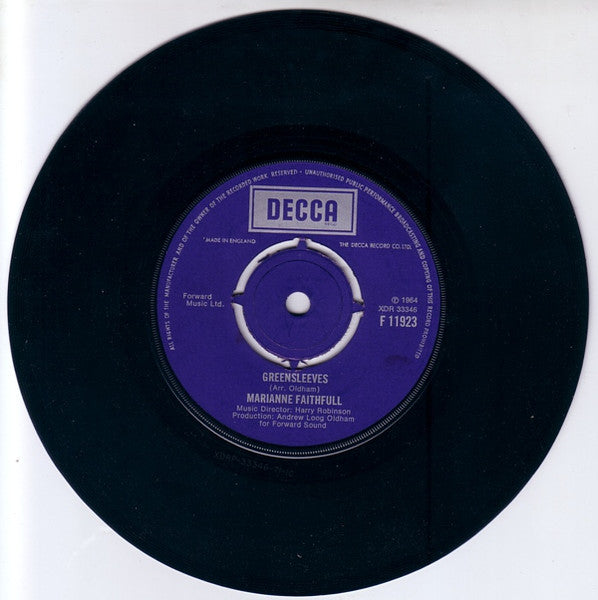 Marianne Faithfull : As Tears Go By (7", RE)
