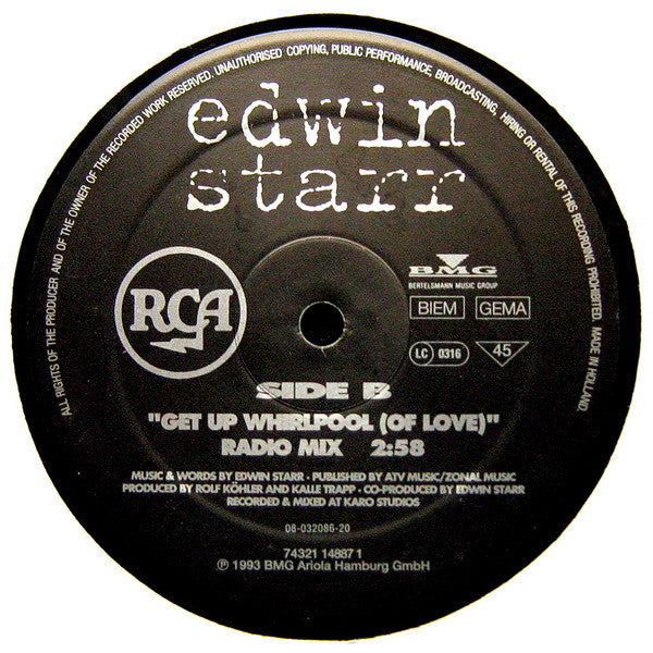 Edwin Starr : Get Up Whirlpool (Of Love) (12")