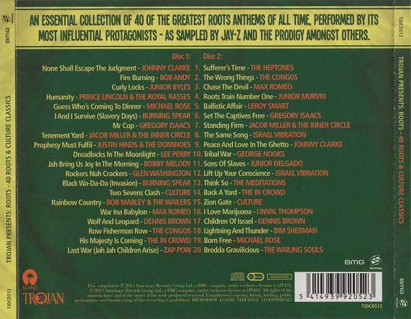 Various : Trojan Presents: Roots - 40 Roots & Culture Classics (2xCD, Comp, RE)