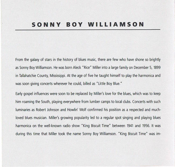 Sonny Boy Williamson (2) : Little Boy Blue (CD, Comp, RE)
