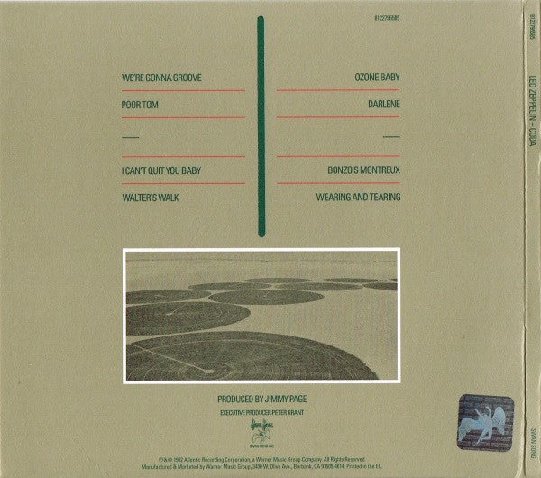 Led Zeppelin : Coda (CD, Album, RE, RM, Car)