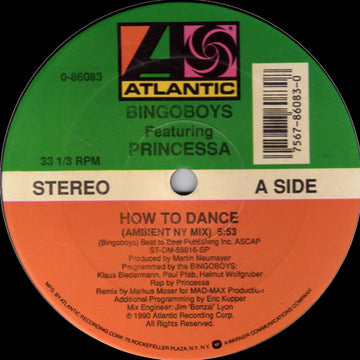 Bingoboys Featuring Princessa (2) : How To Dance (12", Single)