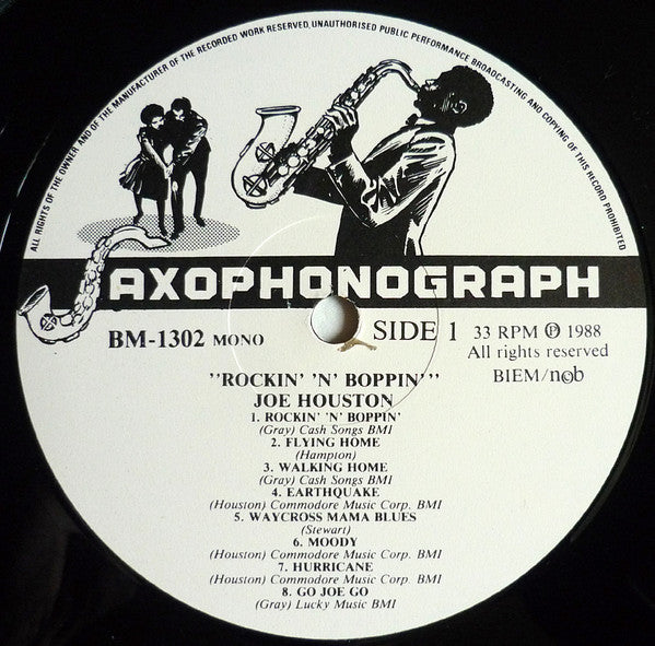 Joe Houston : Rockin' 'N' Boppin' (LP, Comp, Mono)