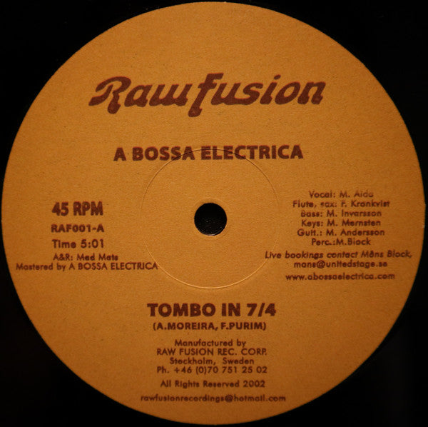 A Bossa Elétrica : Tombo In 7/4 (12")