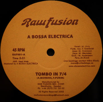 A Bossa Elétrica : Tombo In 7/4 (12")