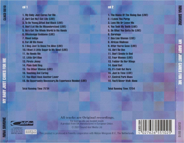Nina Simone : My Baby Just Cares For Me (2xCD, Comp)