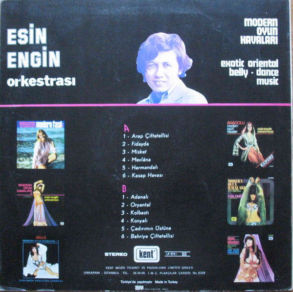 Esin Engin Ve Orkestrası : Modern Oyun Havaları (Exotic Oriental Belly - Dance Music) (LP, RE)