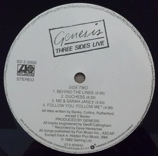 Genesis : Three Sides Live (2xLP, Album, All)