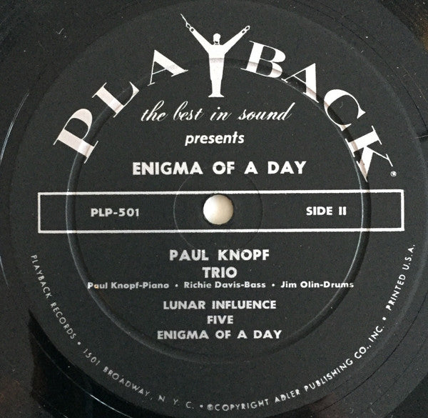 Paul Knopf : Enigma Of A Day (LP)
