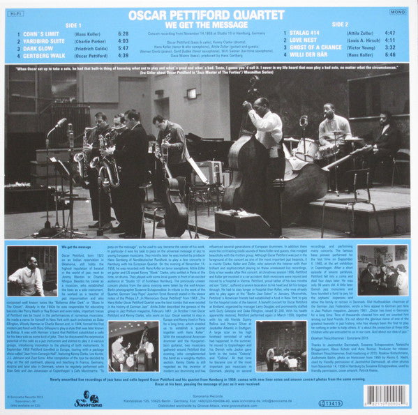 The Oscar Pettiford Quartet : We Get The Message (LP, Album)
