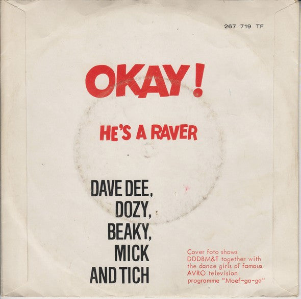 Dave Dee, Dozy, Beaky, Mick & Tich : Okay! (7", Single, Mono)