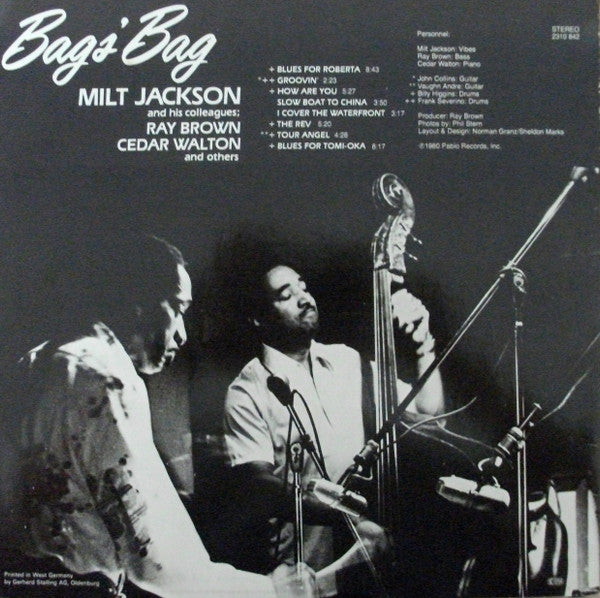 Milt Jackson : Bags'  Bag (LP, Album)