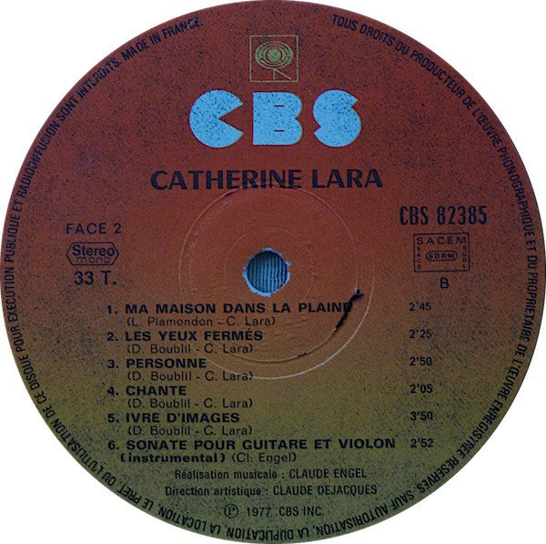 Catherine Lara : Vaguement (LP, Album, Gat)