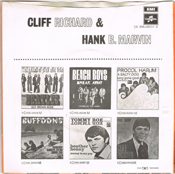 Cliff Richard & Hank Marvin : Throw Down A Line (7", Single)