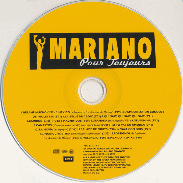 Luis Mariano : Pour Toujours (CD, Comp)