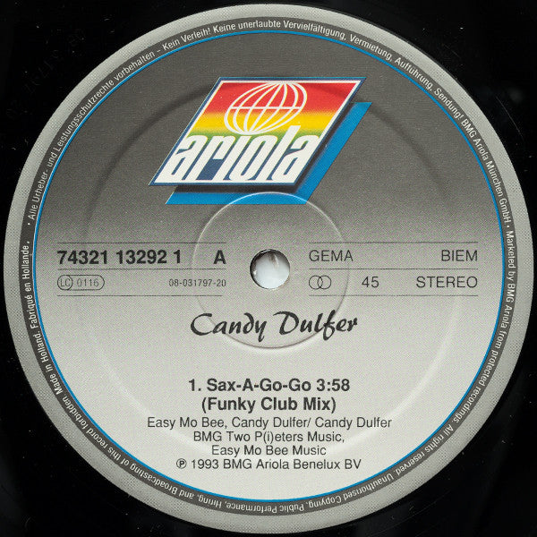 Candy Dulfer : Sax-A-Go-Go (12")
