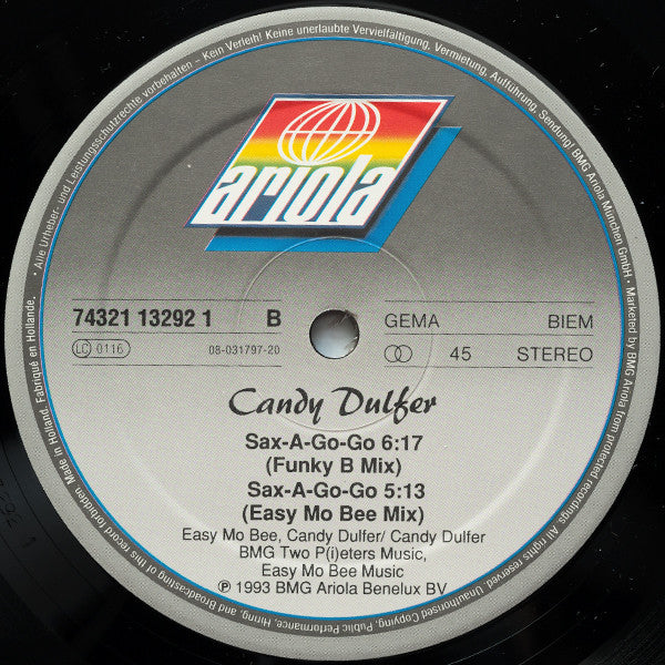 Candy Dulfer : Sax-A-Go-Go (12")