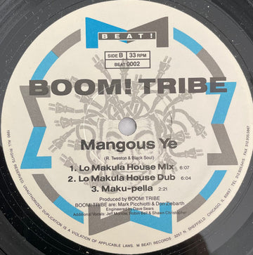 Boom! Tribe : Mangous Ye (12")