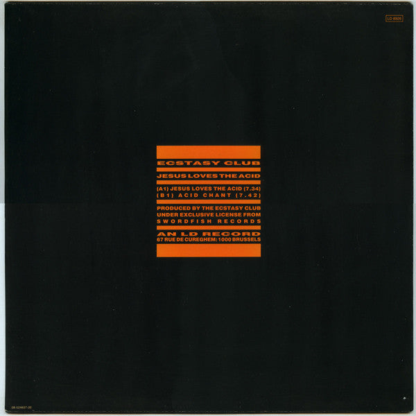 Ecstasy Club : Jesus Loves The Acid (12")