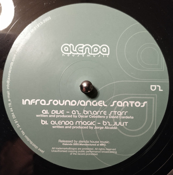 Infrasound / Angel Santos : Dive / Alenda Magic (12")