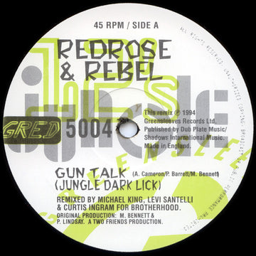 Anthony Red Rose & Tony Rebel : Gun Talk (Remixes) (12")