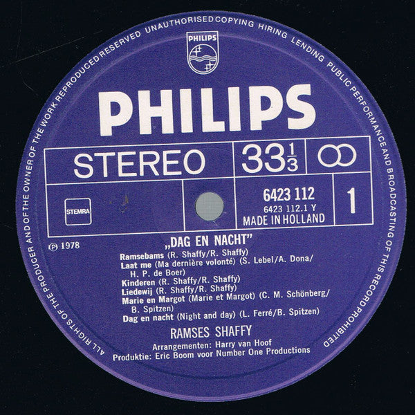 Ramses Shaffy : Dag En Nacht (LP, Album)