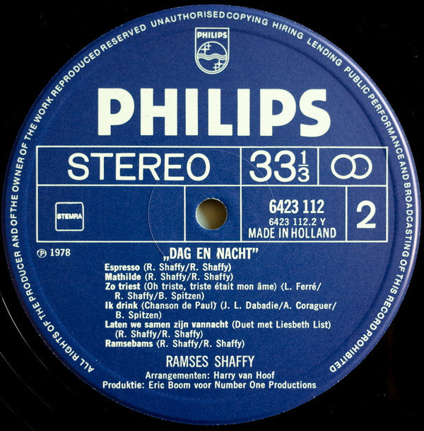 Ramses Shaffy : Dag En Nacht (LP, Album)