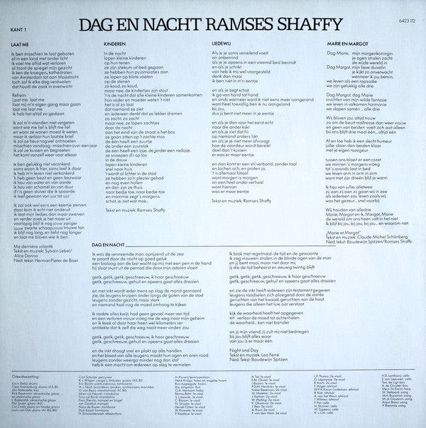 Ramses Shaffy : Dag En Nacht (LP, Album)