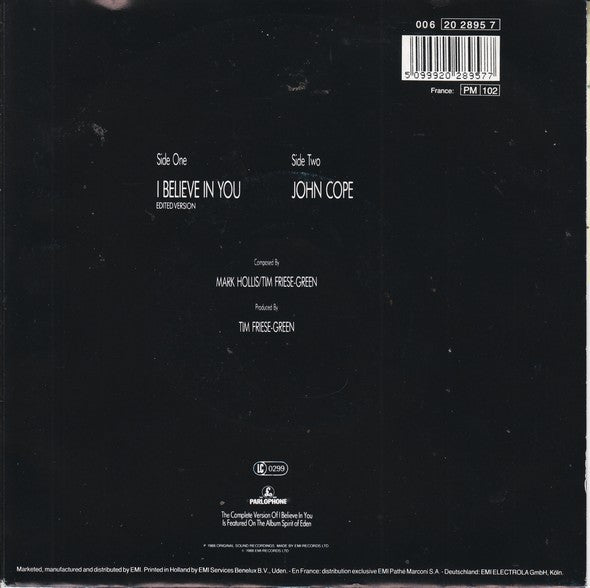 Talk Talk : I Believe In You (7", Single)