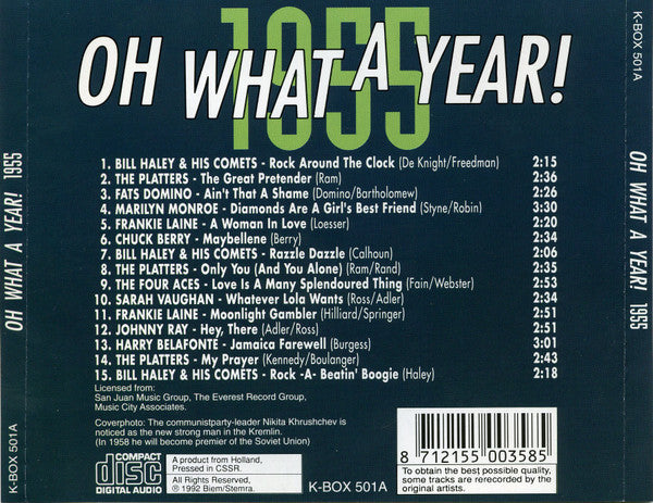 Various : Oh What A Year! 1955 (CD, Comp)