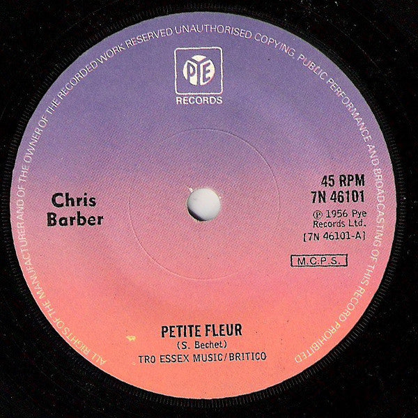 Chris Barber : Petite Fleur (7", Single, RE)