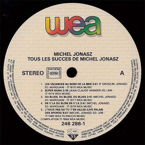 Michel Jonasz : Tous Les Succès De Michel Jonasz (2xLP, Album, Comp)