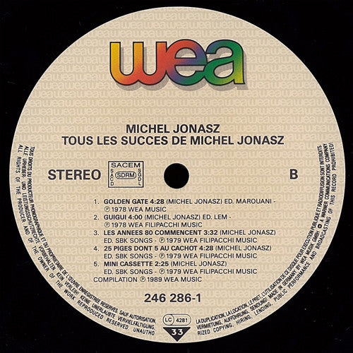 Michel Jonasz : Tous Les Succès De Michel Jonasz (2xLP, Album, Comp)