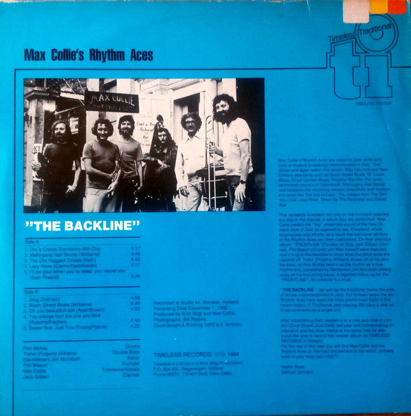 Max Collie Rhythm Aces : The Backline VOL.2 (LP, Album)