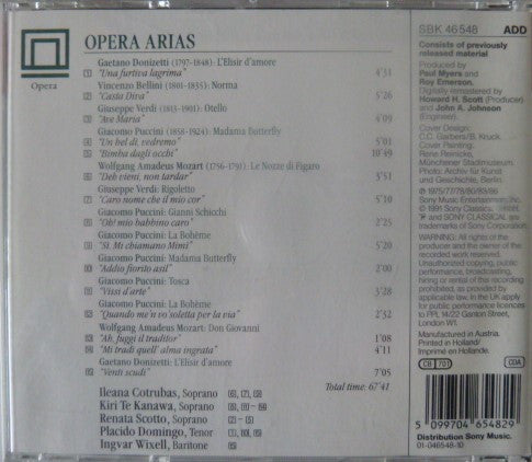 Various : Opera Arias (CD, Comp)
