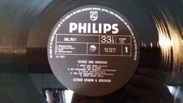Esther & Abi Ofarim : Esther And Abraham (LP, Album)