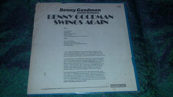 Benny Goodman : Benny Goodman Swings Again (LP, Album)
