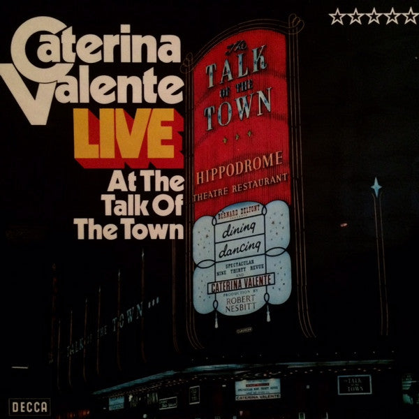 Caterina Valente : Live At The Talk Of The Town (LP, Album)