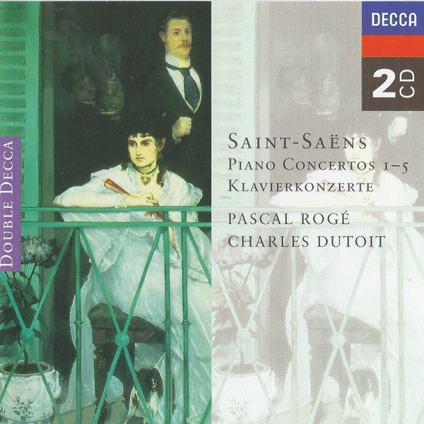 Camille Saint-Saëns, Pascal Rogé, Charles Dutoit : Piano Concertos 1-5 (2xCD, RE)