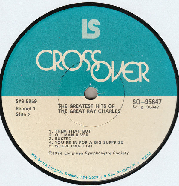 Ray Charles : The Greatest Hits Of The Great Ray Charles (5xLP, Comp + Box)