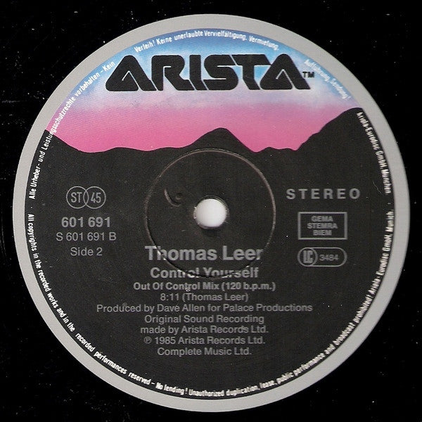 Thomas Leer : Heartbeat (Cardiac Mix) (12" Remix Version) (12", Maxi)