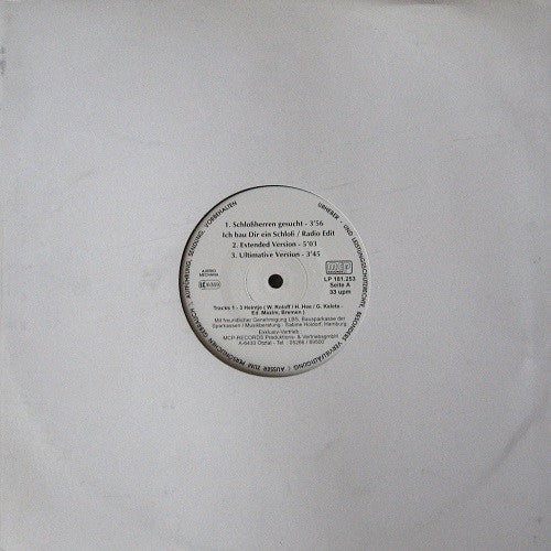 Heintje / Roland Oberheim : Ich Bau Dir Ein Schloß / Music For Your Neighbour (12")