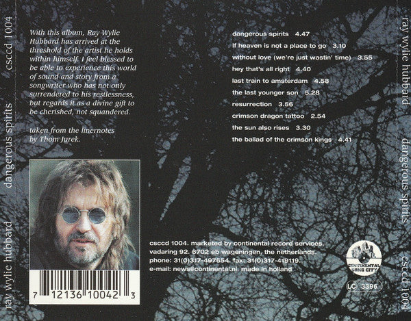 Ray Wylie Hubbard : Dangerous Spirits (CD, Album)