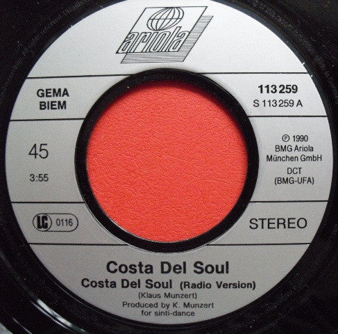 Costa Del Soul : Costa Del Soul (7", Single)