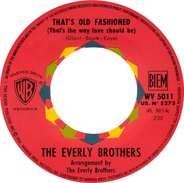 Everly Brothers : That's Old Fashioned / How Can I Meet Her? (7", Single)