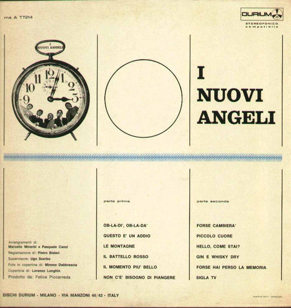 I Nuovi Angeli : I Nuovi Angeli (LP, Album)